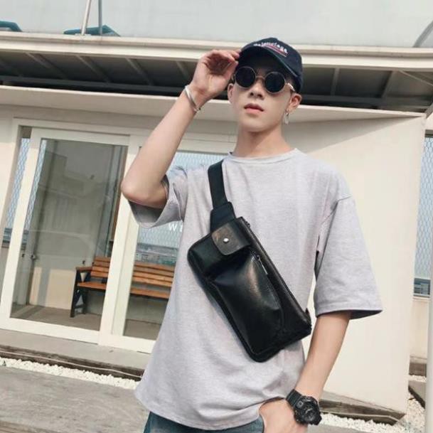 Túi Đeo Chéo Nam Nữ Da PU Chống Nước Cao Cấp - Đeo Bao Tử,  Túi Đeo Bụng, Túi Xách Đeo Hông, Vừa Điện Thoại - Trạm Shop | BigBuy360 - bigbuy360.vn