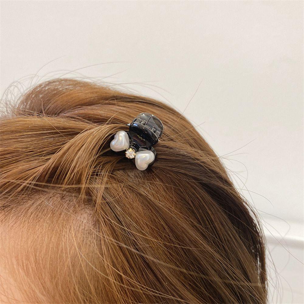 Kẹp Tóc Hình Nơ Trái Tim Dễ Thương Phong Cách Retro