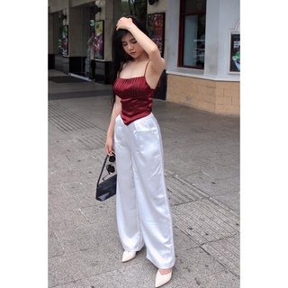 áo yếm xếp li ngực