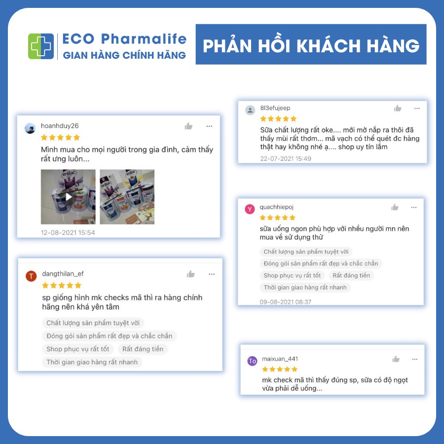 Sữa bột Enlilac SureLac - 400gr giúp nhanh chóng phục hồi sức khỏe và tăng cường thể lực cho người sau phẫu thuật