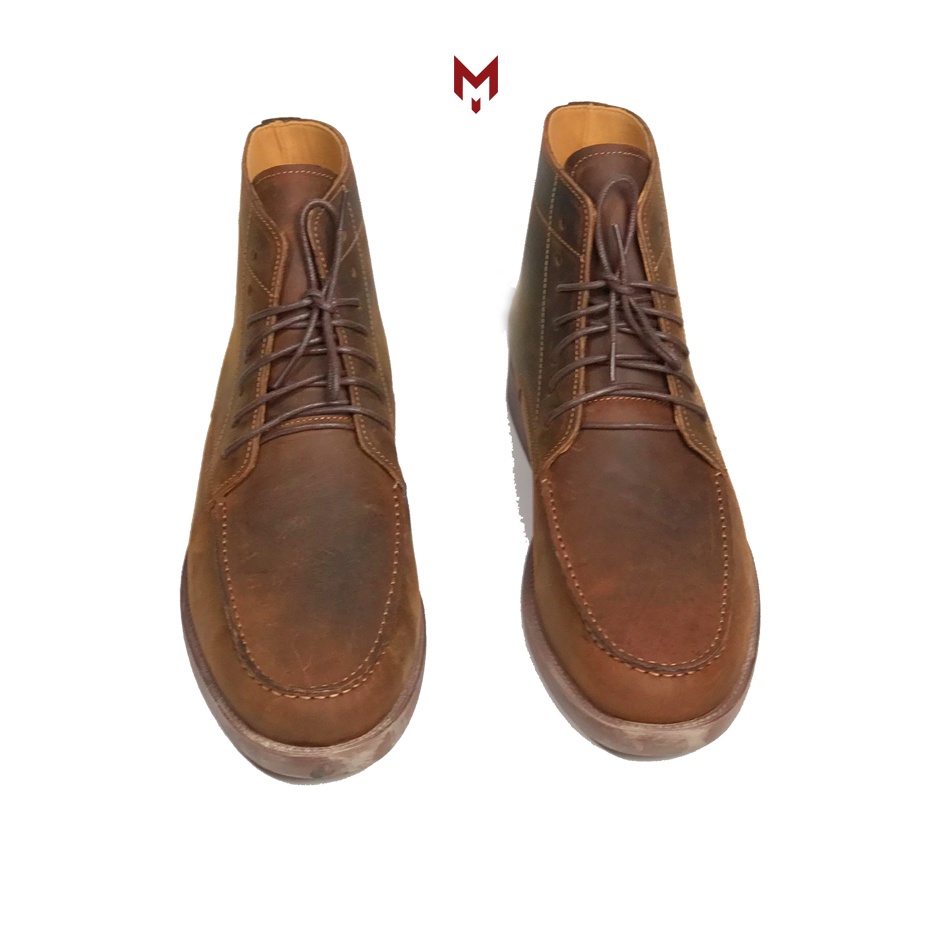 Giày cao cổ nam MAD Moctoe Boots da bò sáp ngựa điên cao cấp thời trang vintager phong cách bụi