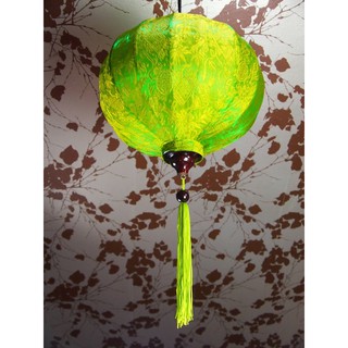 Đèn lồng lụa Hội An xanh lá