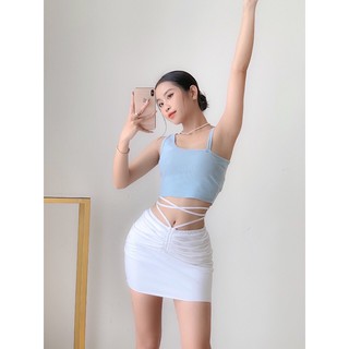 Chân váy cột dây