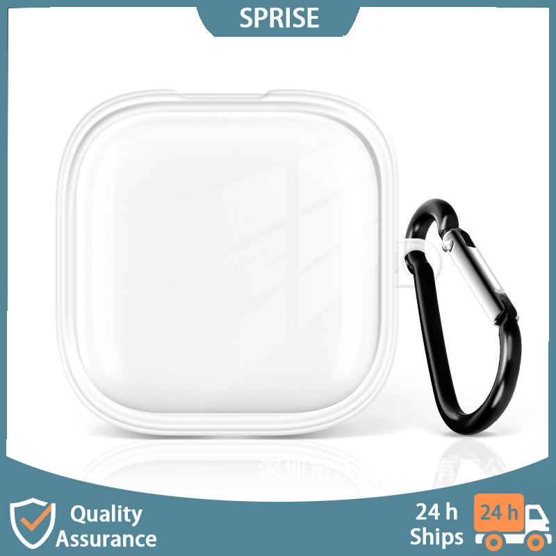 Vỏ bảo vệ hộp sạc tai nghe SPRISE trong suốt có móc khóa thích hợp cho Airpods Pro