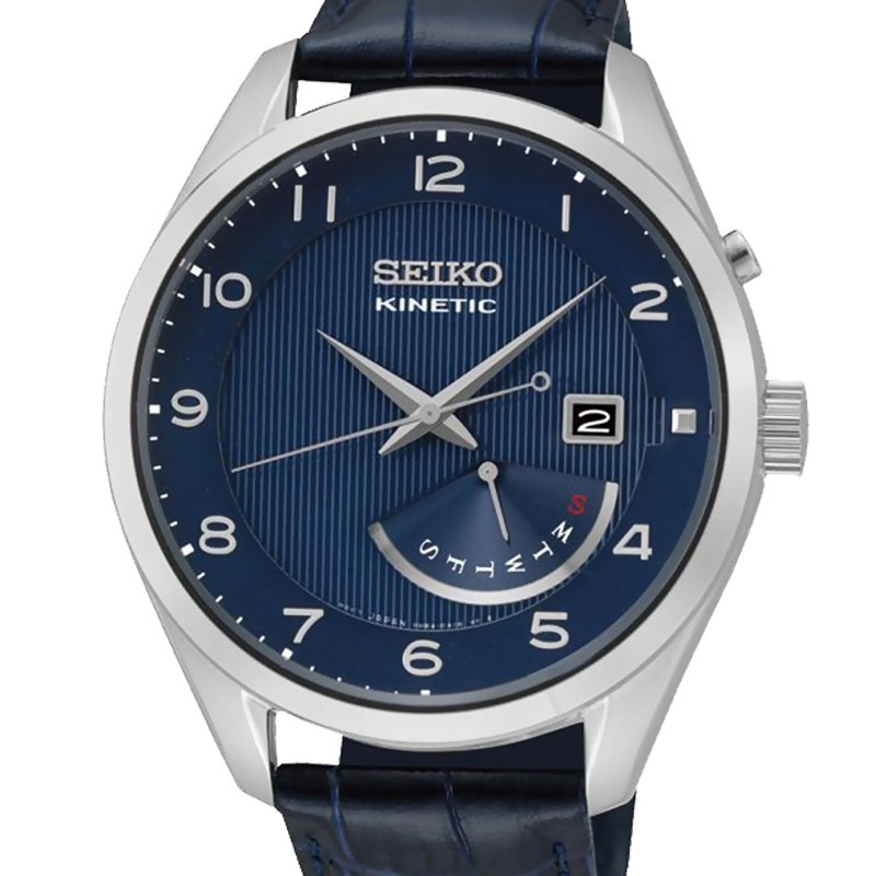 Đồng hồ nam Seiko Kinetic SRN061P1 - Máy Quartz - Dây da chính hãng - Kính khoáng