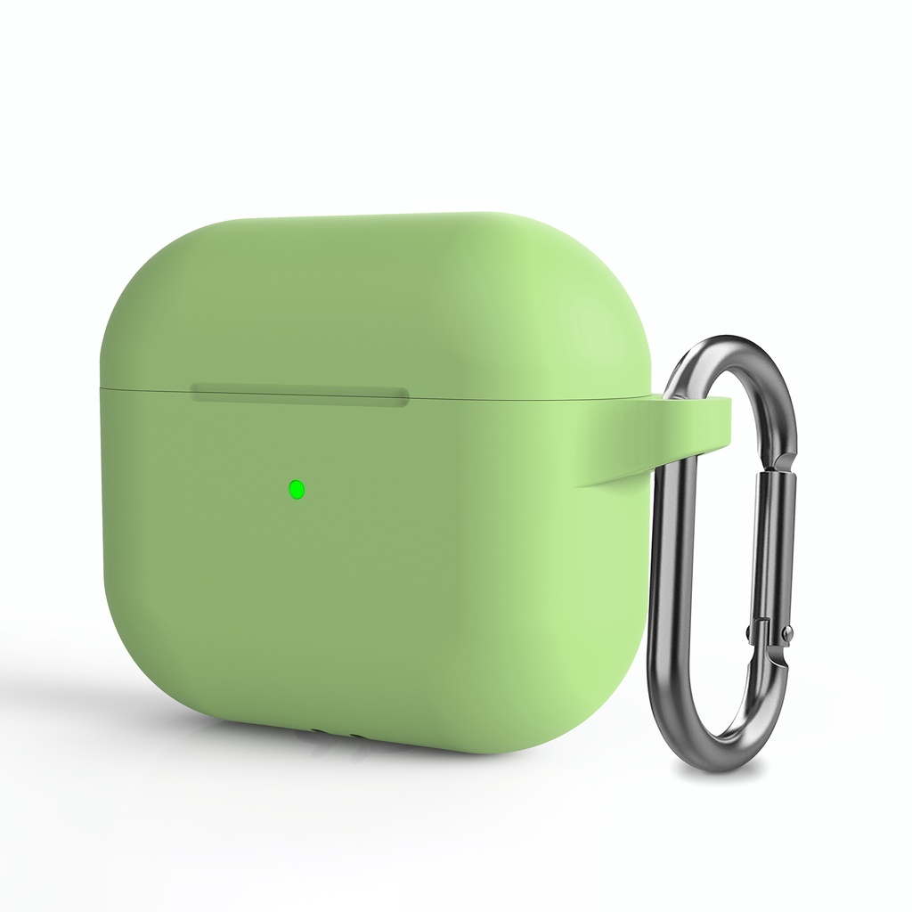 Vỏ Bảo Vệ Hộp Sạc Tai Nghe compatible AirPods 3Th Generation 2021 Apple compatible AirPods 3 3rd Bằng Silicon Màu Trơn
