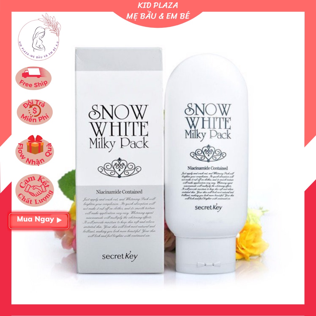 Dưỡng trắng da mặt và body Snow White Milky Pack bật tone - trắng tự nhiên và đều màu ( chính hãng Hàn Quốc) | BigBuy360 - bigbuy360.vn