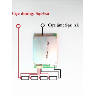 Mạch bảo vệ pin 3.2V 4s 25A - 50A