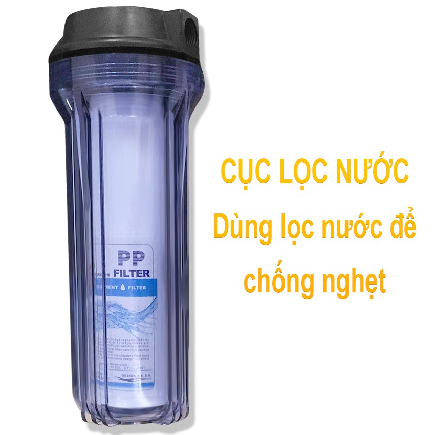 Bộ phun sương 50m dây, 10 béc, 1 cục lọc, 1 máy bơm