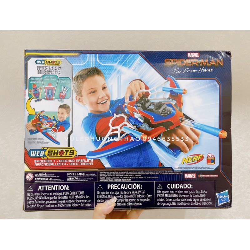 Cung tên Spider man Nerf chính hãng fullbox