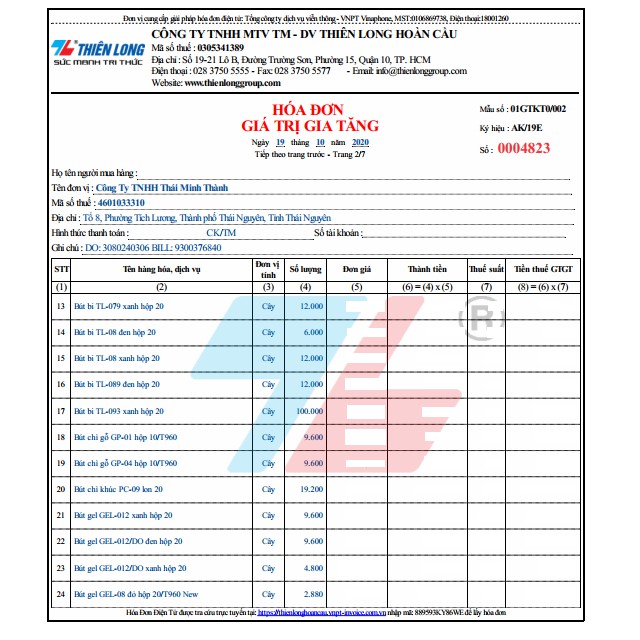 Bút Chì Gỗ Thiên Long Có Đầu Tẩy mã số GP04