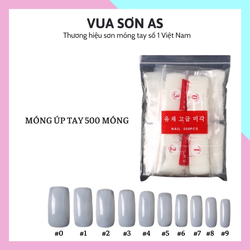 Móng úp tay úp chân móng giả cài sổ mẫu móng que tập sơn phụ kiện nail giá rẻ VUA SƠN AS