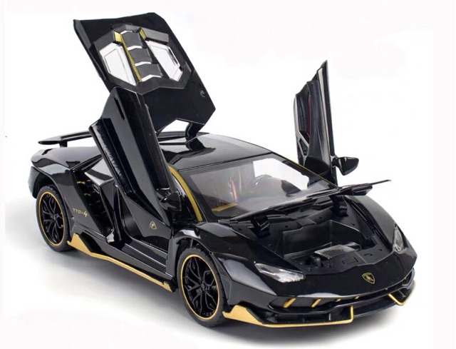 Có sẵn  Mô Hình Xe Kim Loại 1:24 Lamborghini LP770-4  Vàng Đen Đỏ