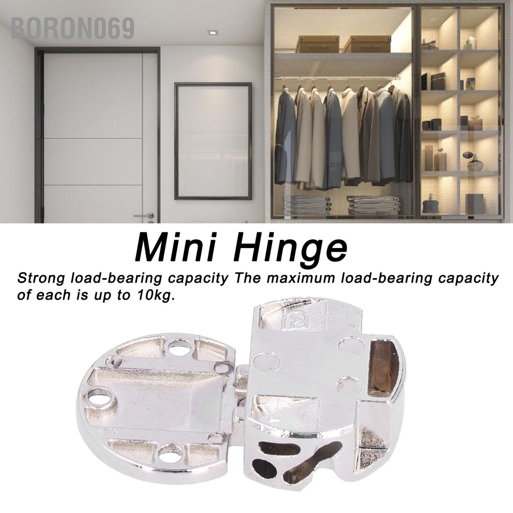 Bản Lề Mini 90 Độ Bằng Hợp Kim Kẽm Cho Tủ Quần Áo