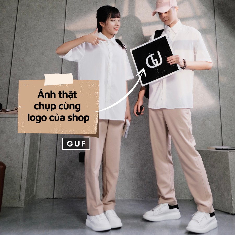 Áo Sơ Mi Dài Tay Dáng Rộng Hàn Quốc, Vải Kate Mềm Mịn Thích Hợp Cho Đi Học, Đi Làm, Đi Chơi GUF | BigBuy360 - bigbuy360.vn