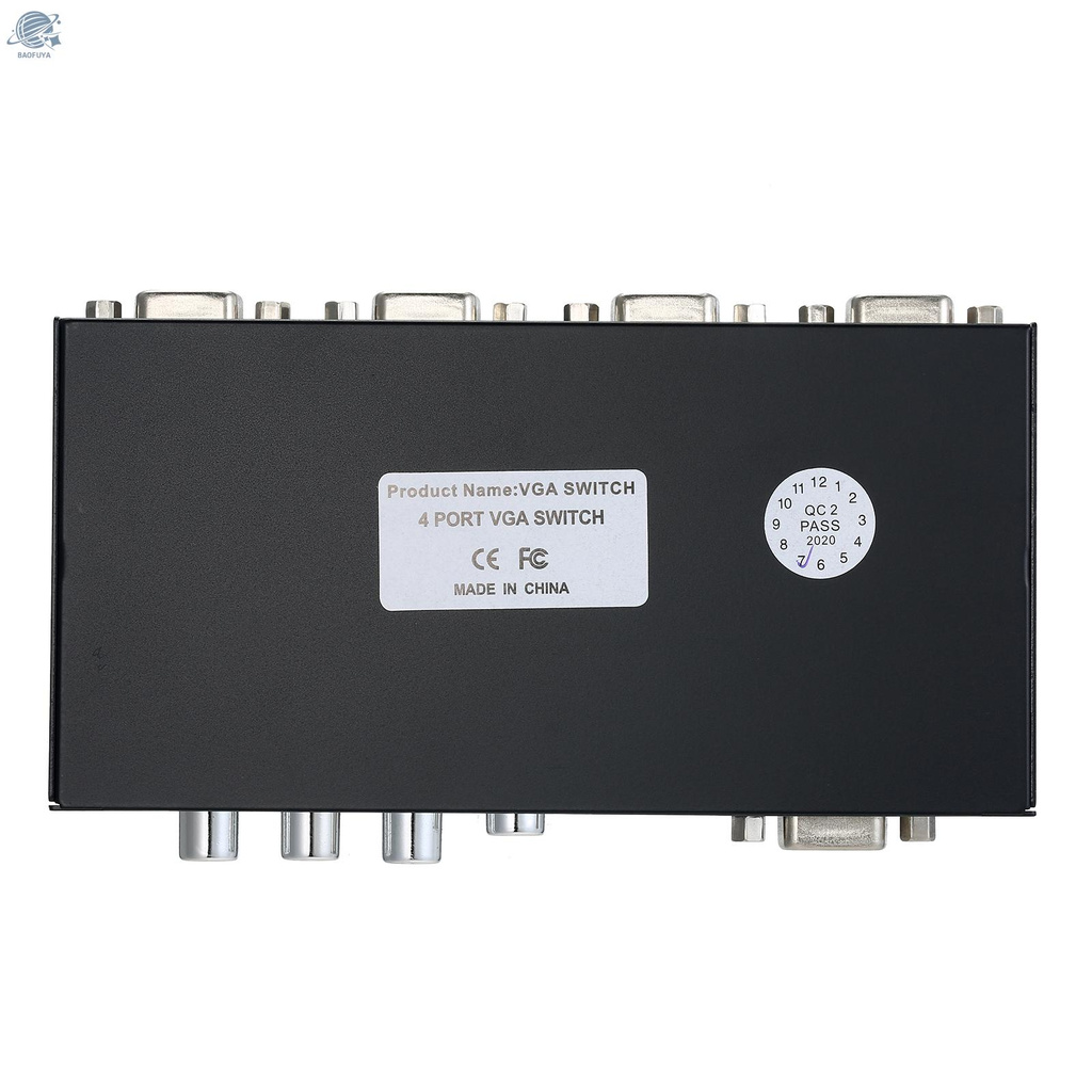 Bộ Chia 4 Cổng VGA 1-Out Cho Màn Hình LCD PC TV 1920x1440 | BigBuy360 - bigbuy360.vn