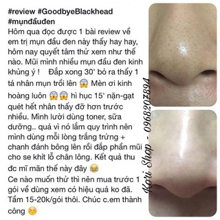 Mặt nạ đẩy mụn đầu đen, mụn cám Good-bye Blackhead Ciracle