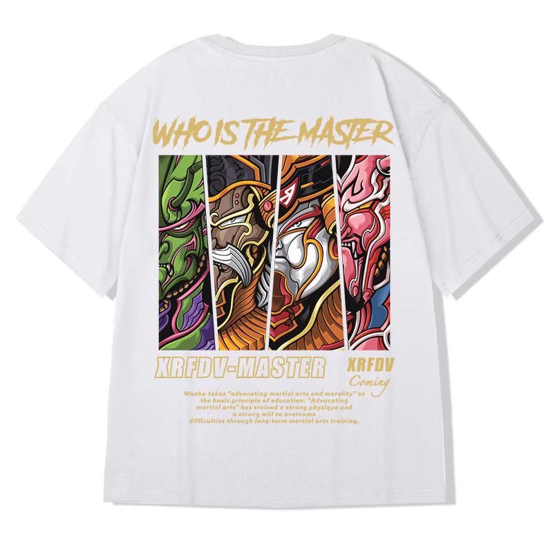 Áo Thun Tay Ngắn Dáng Rộng In Chữ Thời Trang Mùa Hè Hàn Quốc Cho Nam size M-8XL