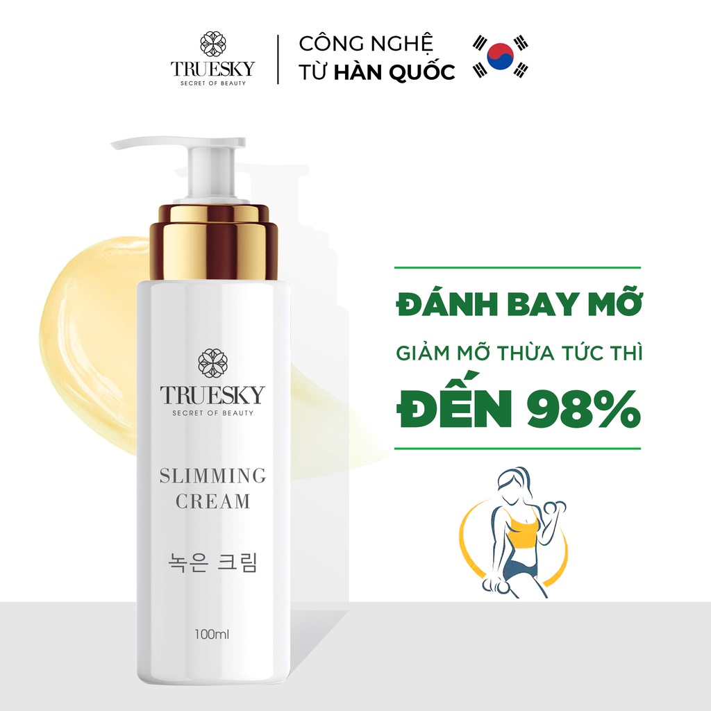 Kem tan mỡ bụng Truesky chiết xuất quế gừng giúp giảm mỡ bụng cấp tốc 100g
