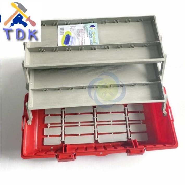 Thùng đồ nghề nhựa Buddy BK0004 420mm x 200mm x 180mm màu đỏ