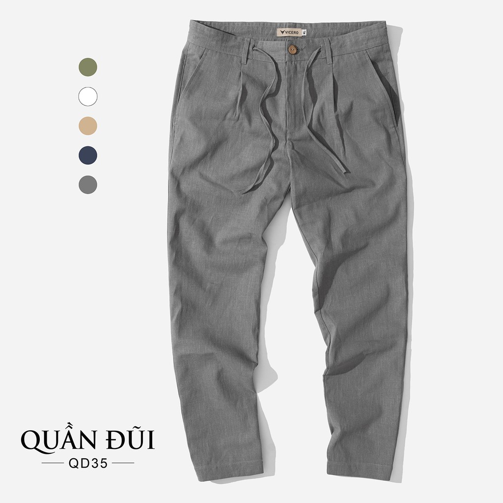[Mã FAMALLT5 giảm 15% đơn 150K] Quần Dài Nam Chất Đũi Mềm Mát Phong Cách Trẻ Trung Thời Trang Vicero | BigBuy360 - bigbuy360.vn