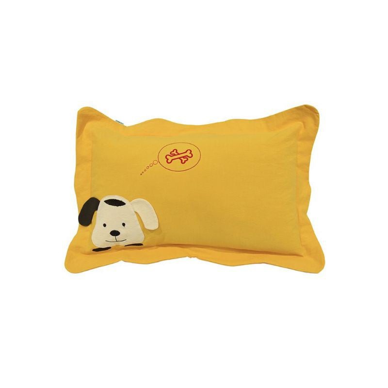 Áo gối nằm Hometex cho bé 30x50 thêu đắp thú, vỏ áo gối trẻ em