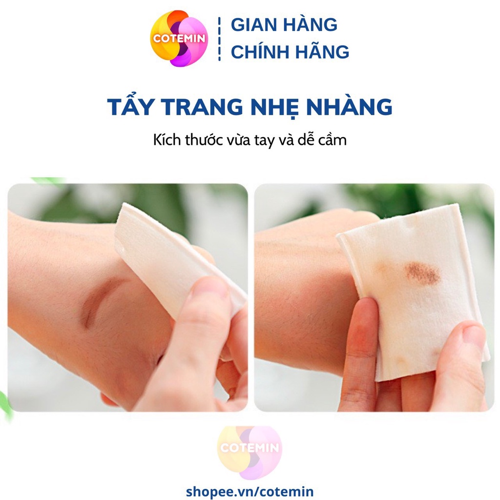 Bông tẩy trang 3 lớp cotton Pads 222 miếng hàng loại xịn chất lượng COTEMIN