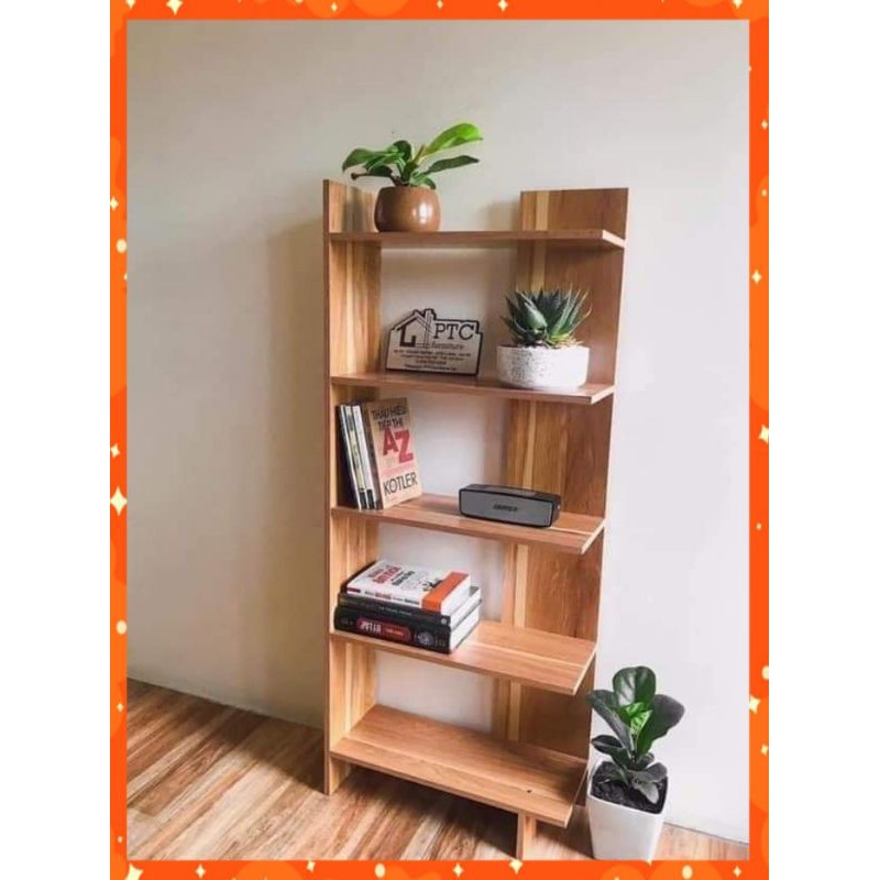 KỆ ĐỂ ĐỒ GÓC TƯỜNG ĐA NĂNG - KỆ GÓC GỖ 5 TẦNG ( KT 120x50x20CM)