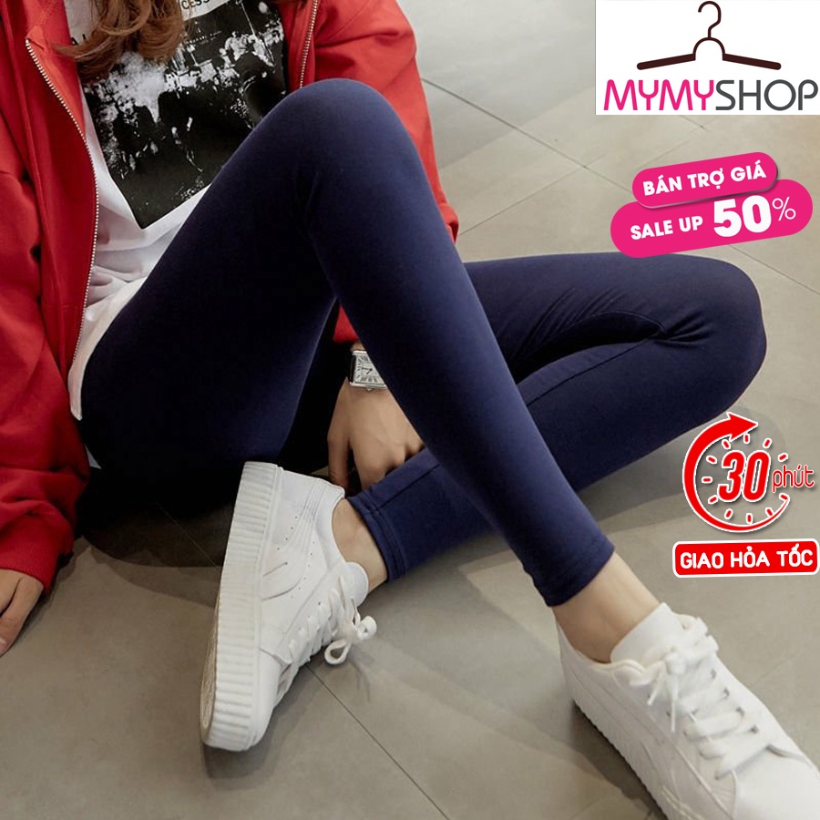 Quần Legging Cotton Co Giản 4 Chiều, Quần Nâng Mông, Tôn Dáng