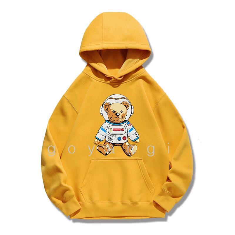 Áo hoodie Astro Bear oversize Unisex phong cách Hàn Quốc