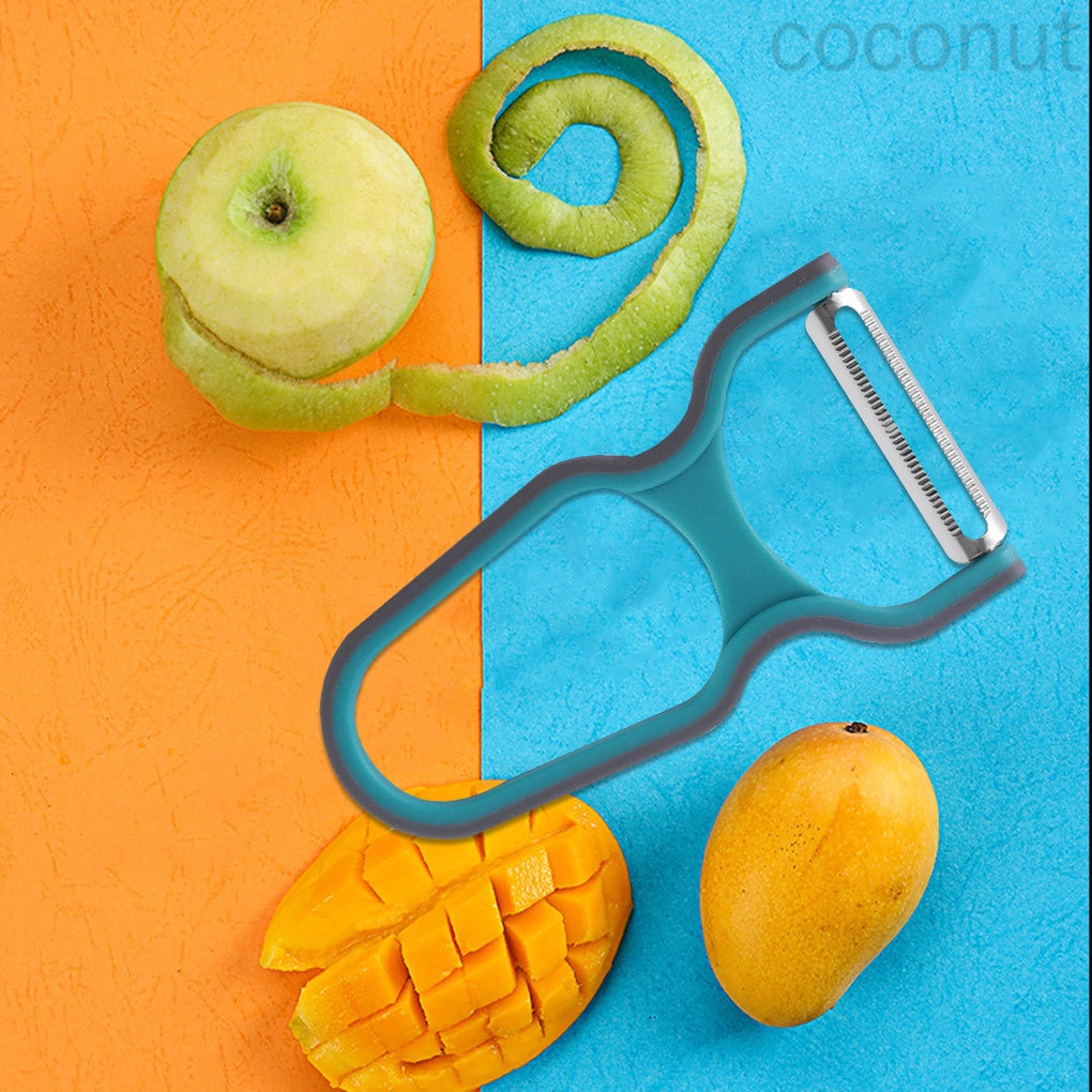 Set 3 Dụng Cụ Gọt Vỏ Dừa Bằng Thép Không Gỉ Có Tay Cầm Chống Trượt Màu Ngẫu Nhiên