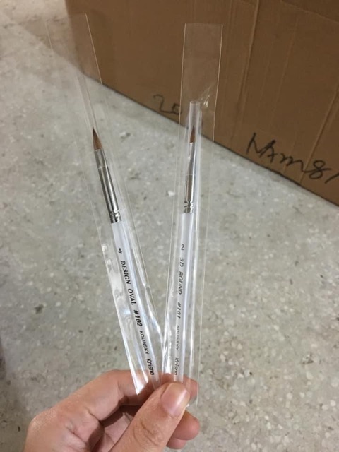 Cọ đắp hoa đầu dẹt cán trong