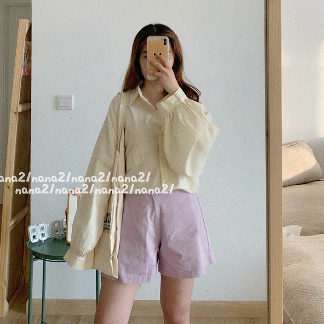 Quần short kaki thô Nana21 Nanastore21