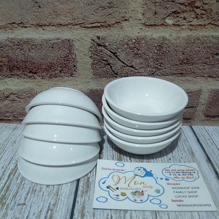 [Sứ -Trắng Video SP 100%] Combo 10 Chén nước tương nhỏ cao cấp