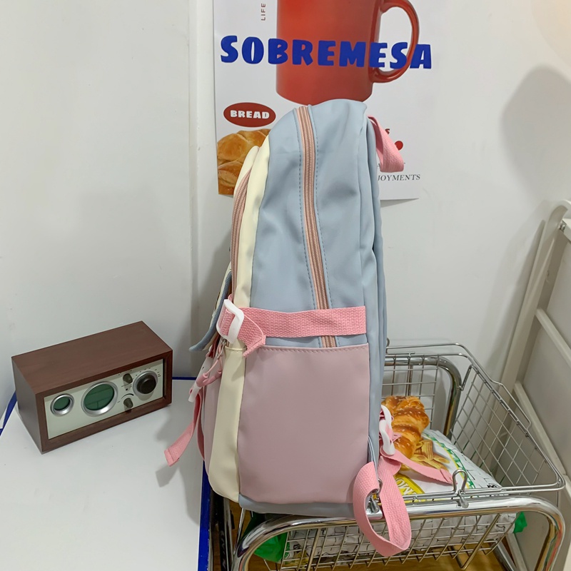 Ba lô đi học PRETTYZYS sức chứa lớn 14inch phong cách Hàn Quốc 2022 dành cho nữ tuổi teen