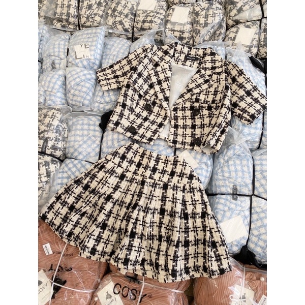 SET VEST BỐ CARO HỒNG -XANH - ĐEN ❤️❤️ | BigBuy360 - bigbuy360.vn