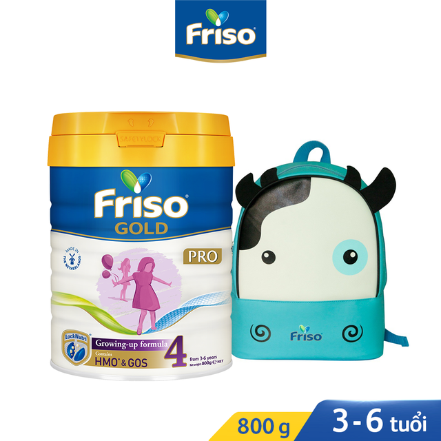 [Tặng balo con bò] Sữa Bột Friso Gold Pro 4 Cho Trẻ Từ 2-4 Tuổi 800g