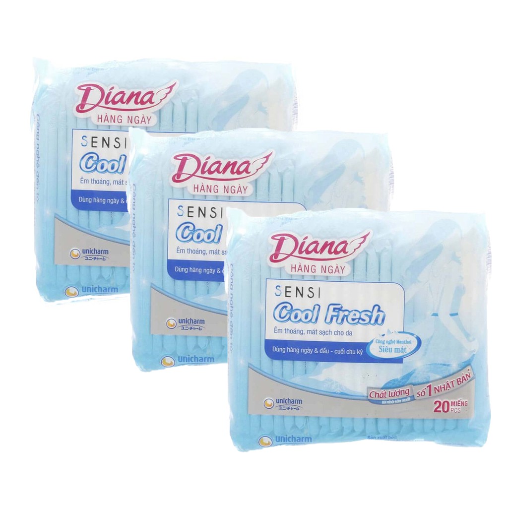 Băng Vệ Sinh Diana Hàng Ngày Sensi Cool fresh 20 Miếng