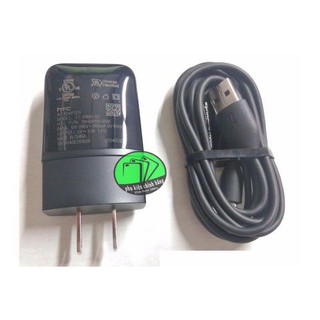 Củ sạc và cáp sạc HTC 1.5A (Dashcharging) P900- EU_Cáp Micro,Bảo hành 12 tháng