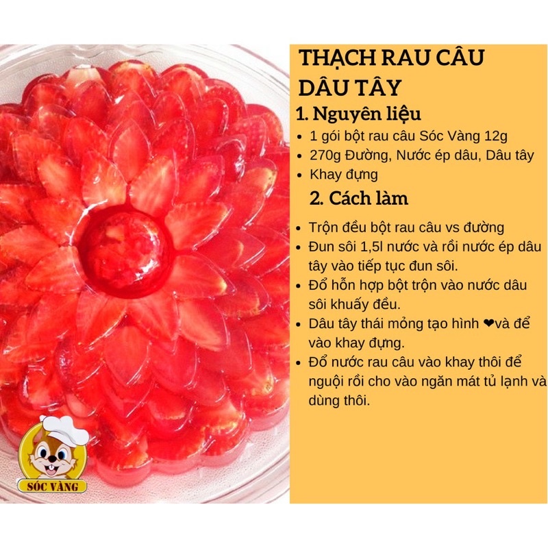 Rau Câu Sóc vàng hộp 12 gói