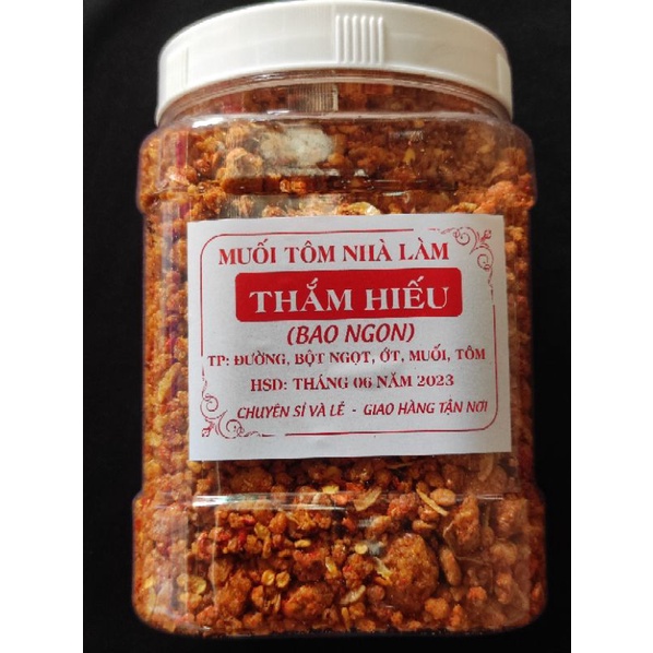 Muối tôm nhà làm bao ngon loại 1 hạt to, giòn , đậm vị tôm khô, hủ 500g