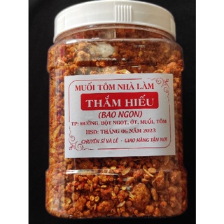 Muối tôm nhà làm bao ngon loại 1 hạt to, giòn , đậm vị tôm khô, hủ 500g