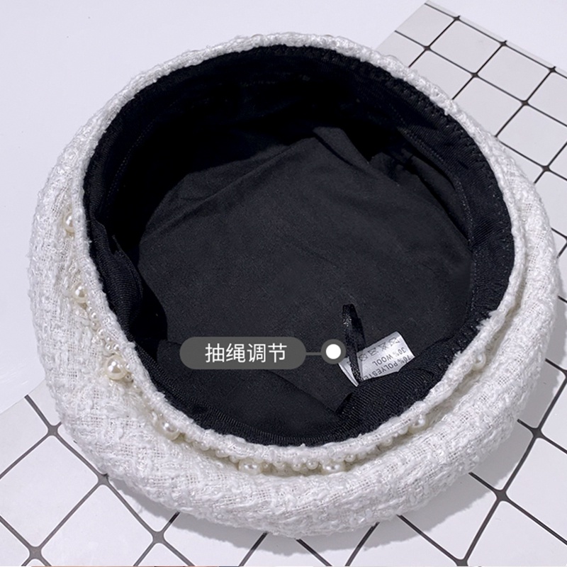 Mũ nồi đính đá hạt ngọc trai kiểu dáng thời trang cho nữ
