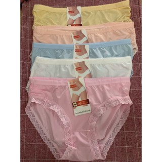 Quần lót thông hơi nữ phối ren/ free size 40-60kg