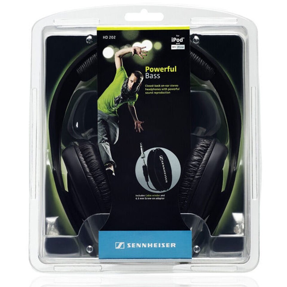 Tai Nghe Chơi Game Cách Âm Có Dây 3.5mm Sennheiser Hd202