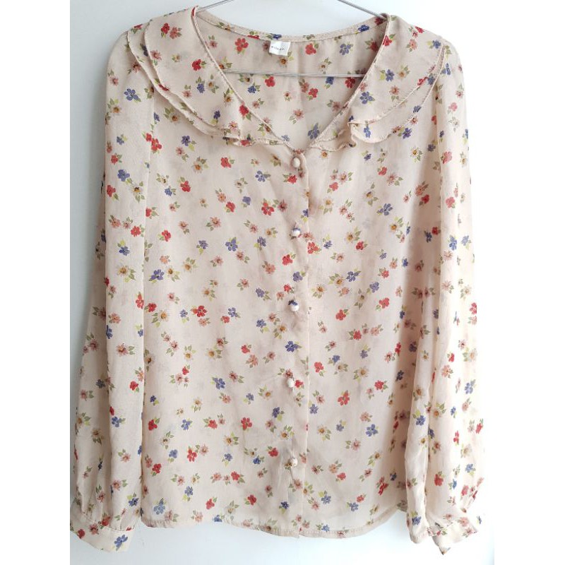 Áo voan hoa nhí/họa tiết si Hàn tuyển loại 1 sz S-M
