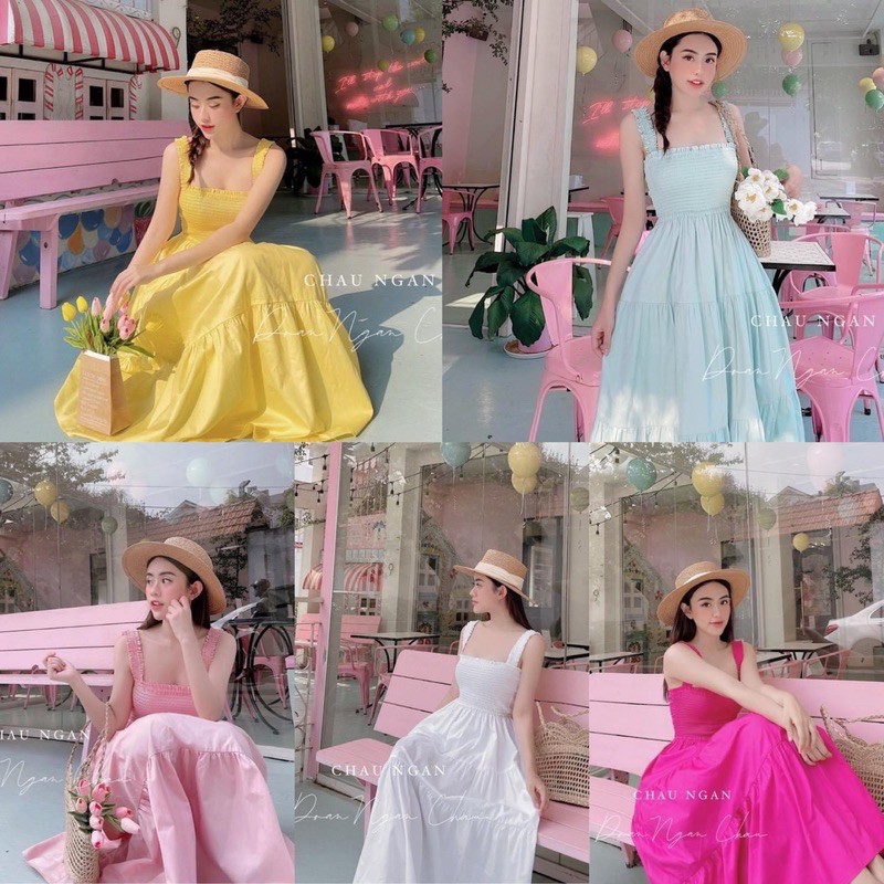 [Mã FAGREEN1505 giảm tới 30K đơn 99K] Váy đũi 2s chun ngực