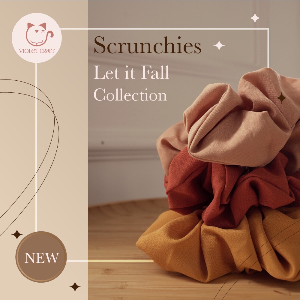 🥐 [HANDMADE] Combo Scrunchies Côt Tóc Mùa Thu 🥐