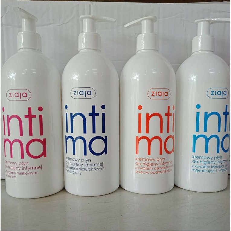 Dung dịch vệ sinh Phụ Nữ Intima Ziaja Ba lan 500ml - Màu Xanh Dương, Hồng, Cam Chính Hãng