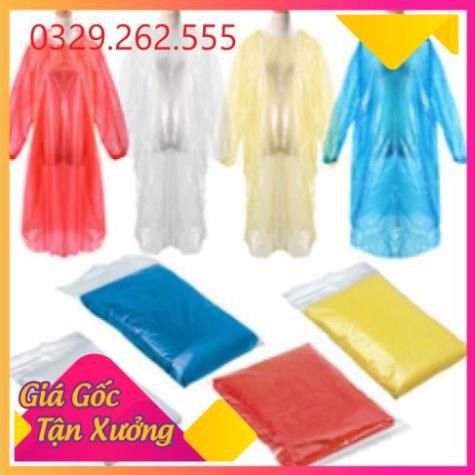 (Sale Khủng)  Sỉ 10 áo mưa 1 lần đủ mầu chất dai siêu bền